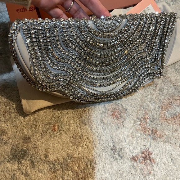 Cult Gaia Lael Rhinestone embellished Clutch Full Set NWT - Picture 3 of 12